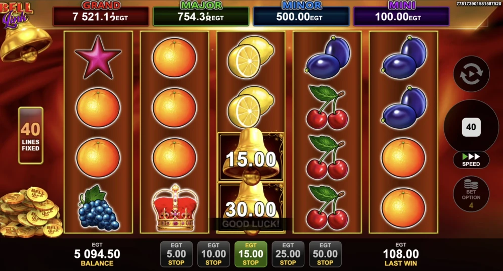 40 Shining Crown Bell Link demo